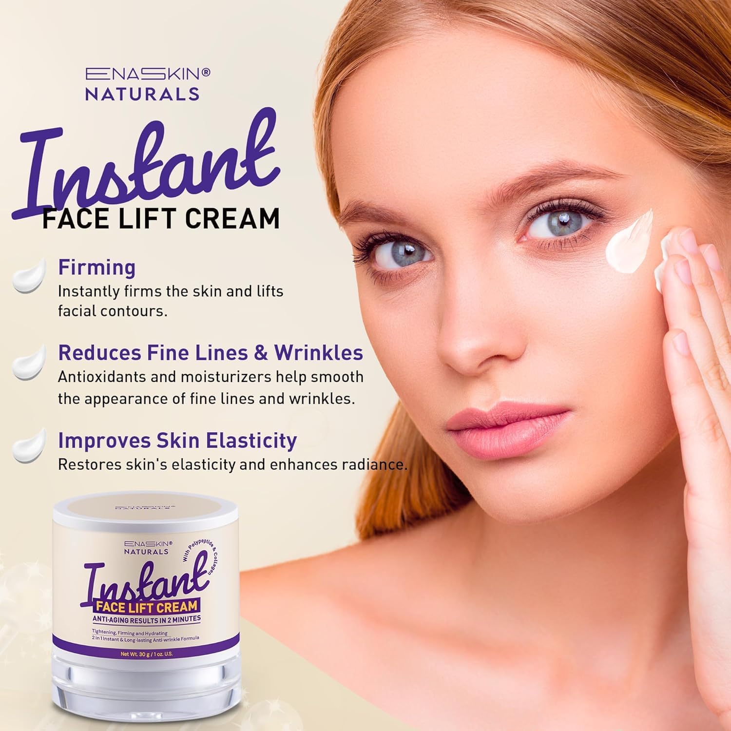 フェイスクリーム ena Amazon.com: Enaskin Naturals Instant Face & Eye Tightener Cream